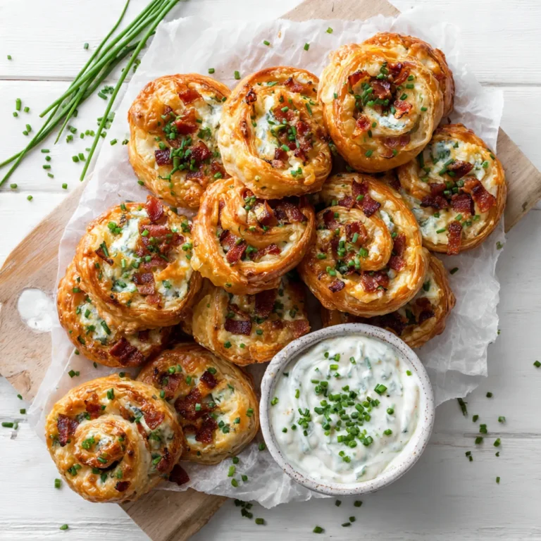 Herzhafte Flammkuchen-Schnecken aus dem Ofen – Ideal zum Snacken