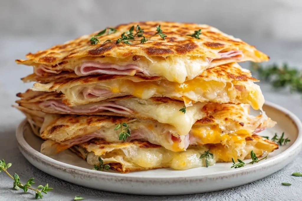 Schnelle Schinken-Käse-Taschen im Airfryer 5 Minuten