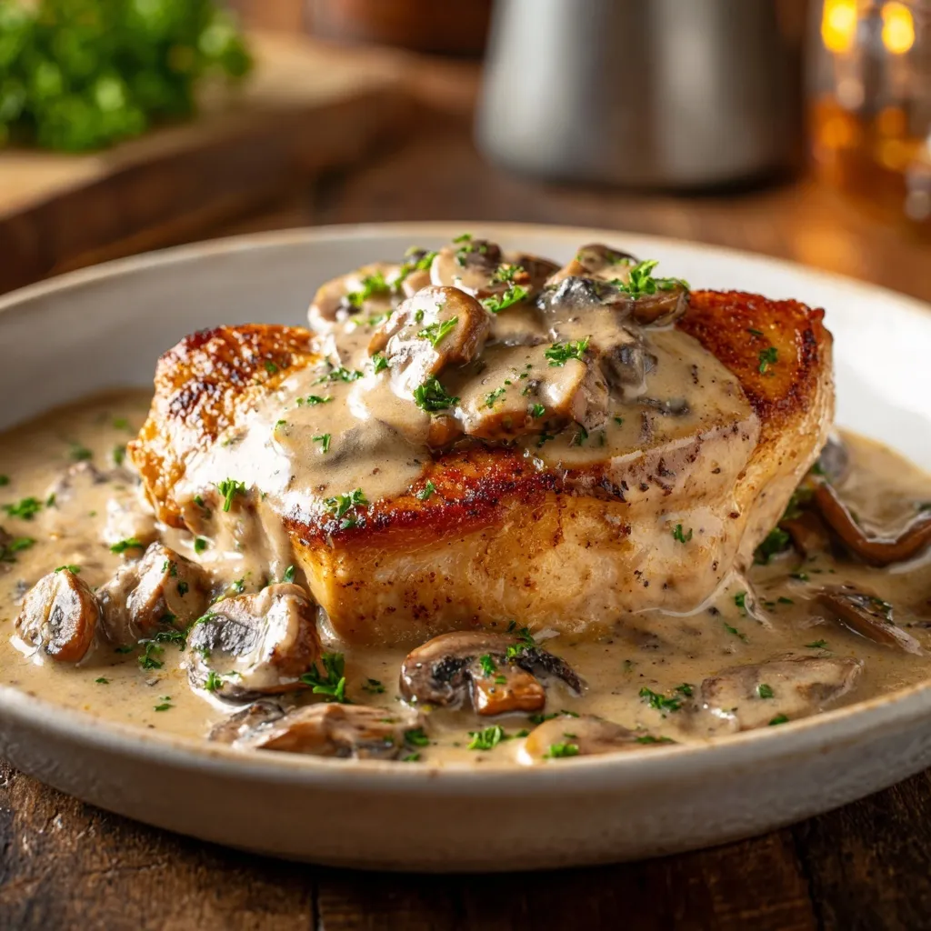 Cremiges Hähnchen mit Pilzrahmsauce