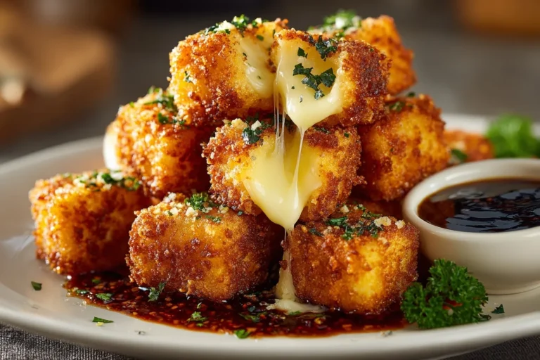 Goldbraun gebackener Feta im Airfryer