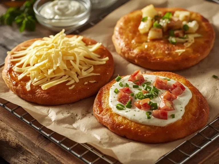 Hausgemachte Langos aus der Heißluftfritteuse